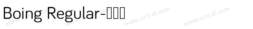 Boing Regular字体转换